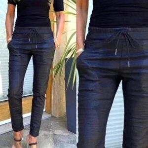 Bevy Flog Shely Blue/Black Python Pull-On Pant Size 30